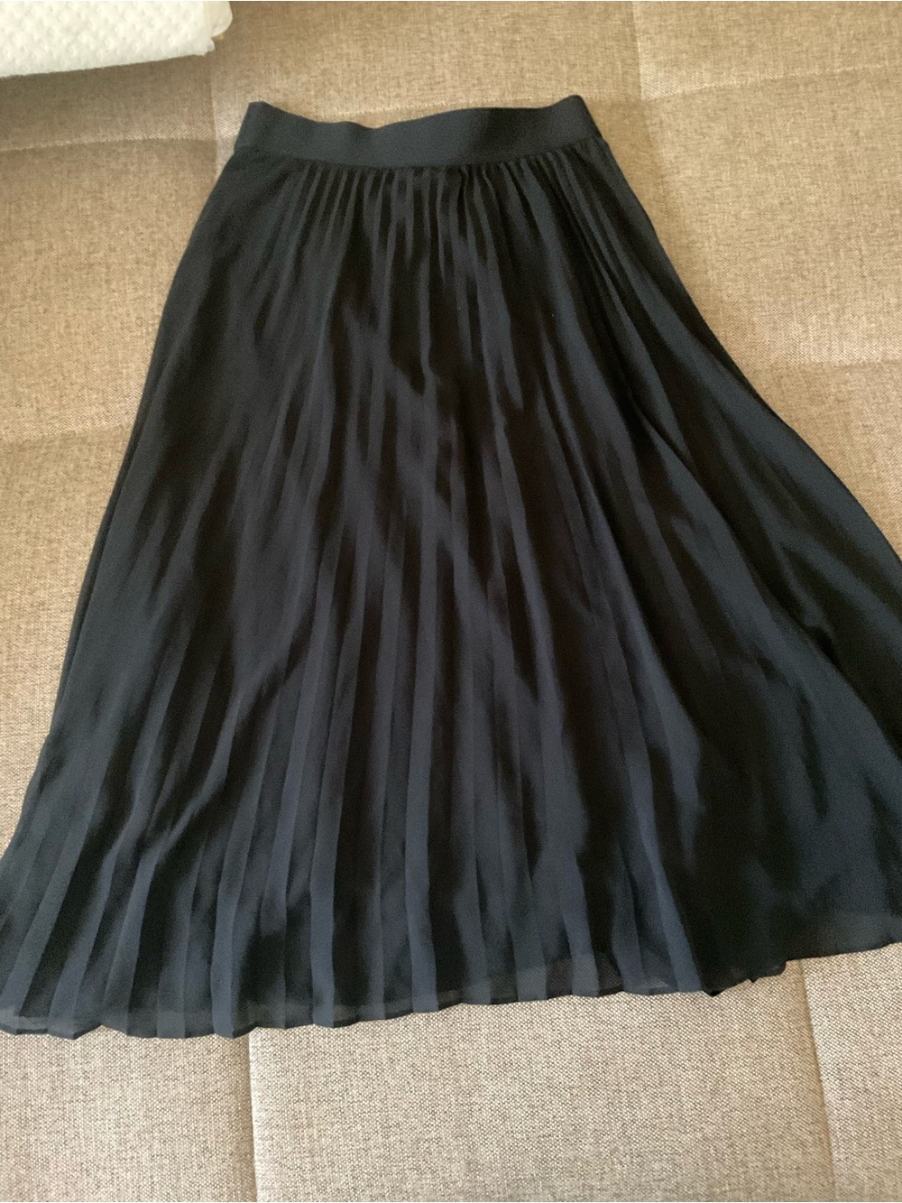 Alfani Black Pleated Maxi Skirt